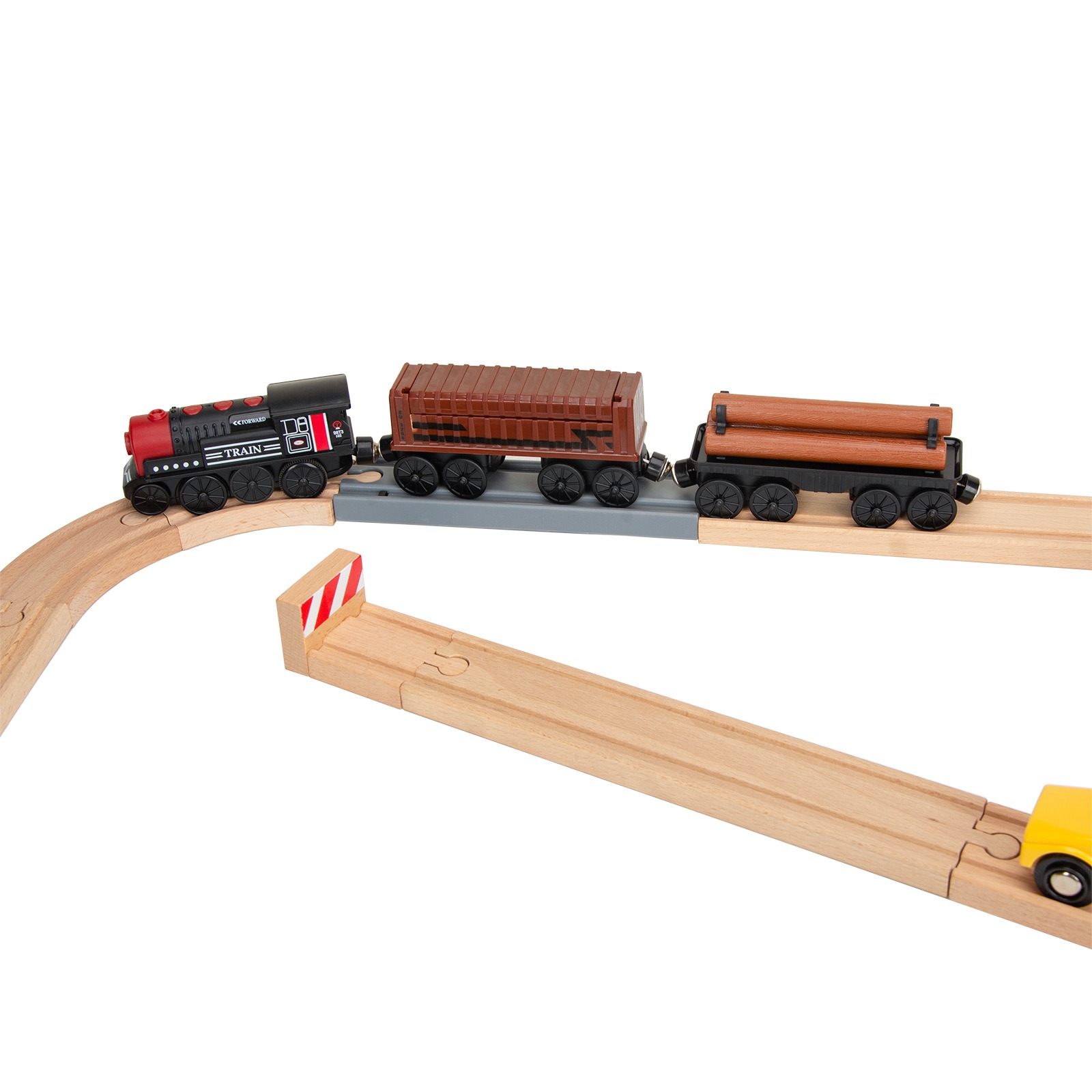 Motorized Train for Wooden Track, 3Pcs Train Toy Set for 3 4 5+Years ...
