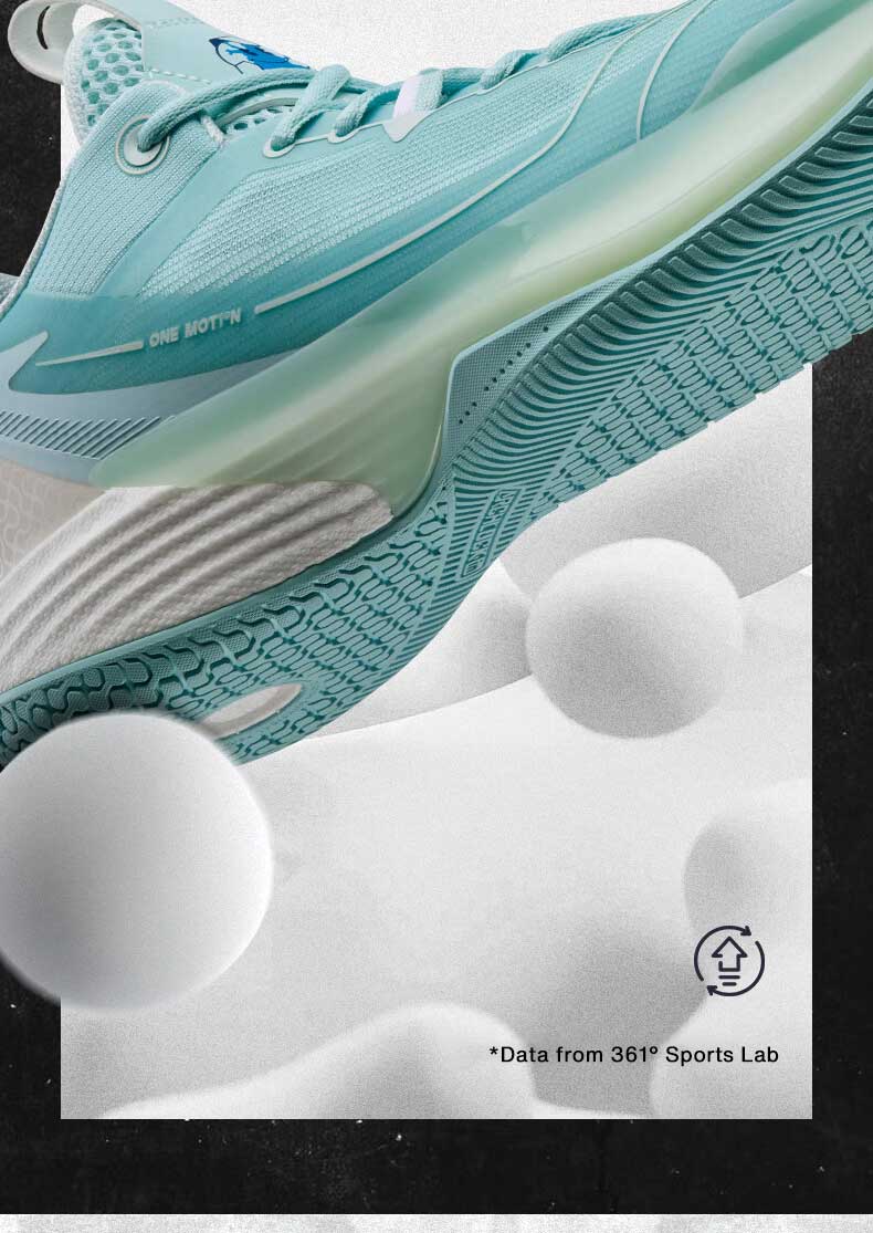 361° one motion 1.0 27cm 361 Degrees NEW ONE MOTION Men's Basketball Shoes Carbon