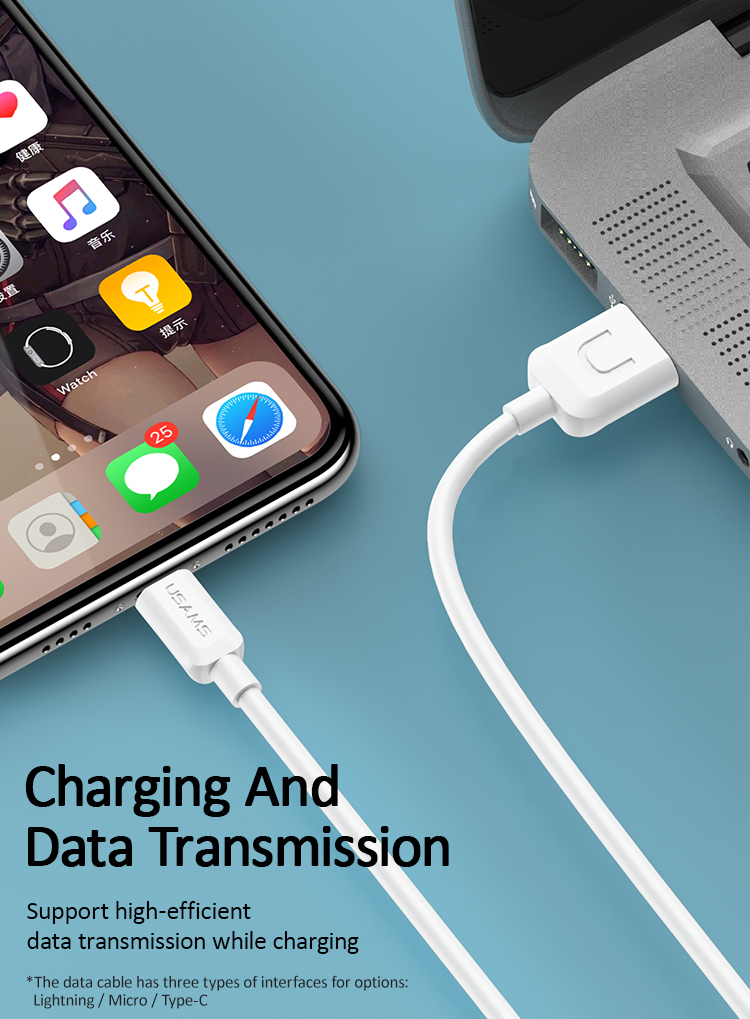 USAMS 2.1A Fast Charging Charger Usb Port Mini Travel Charger With USB ...