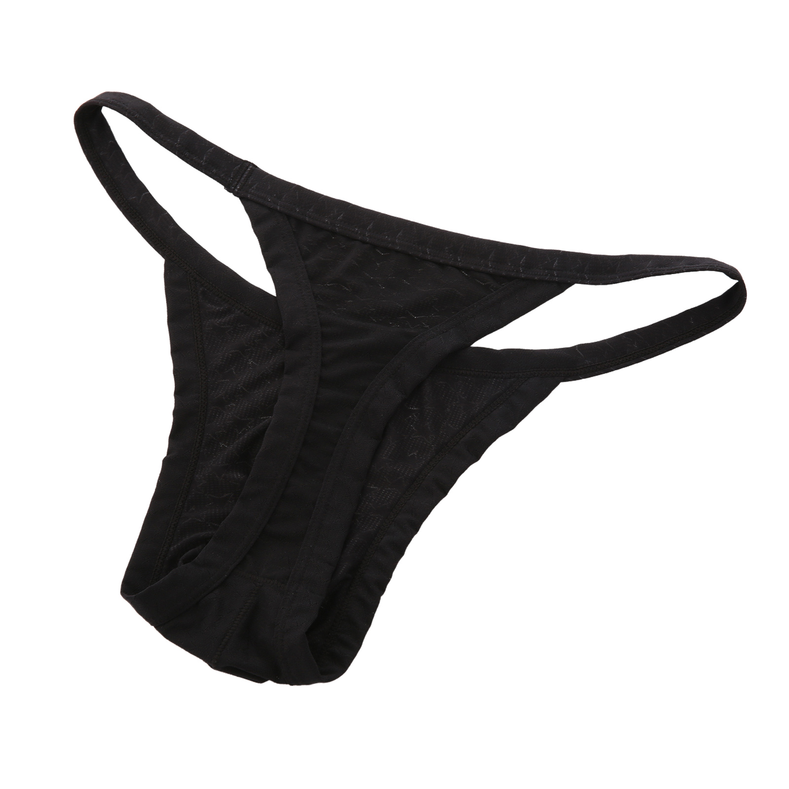 Men Underwear Sexy Pouches Mesh T-Back Thongs Thin Waistband G String ...