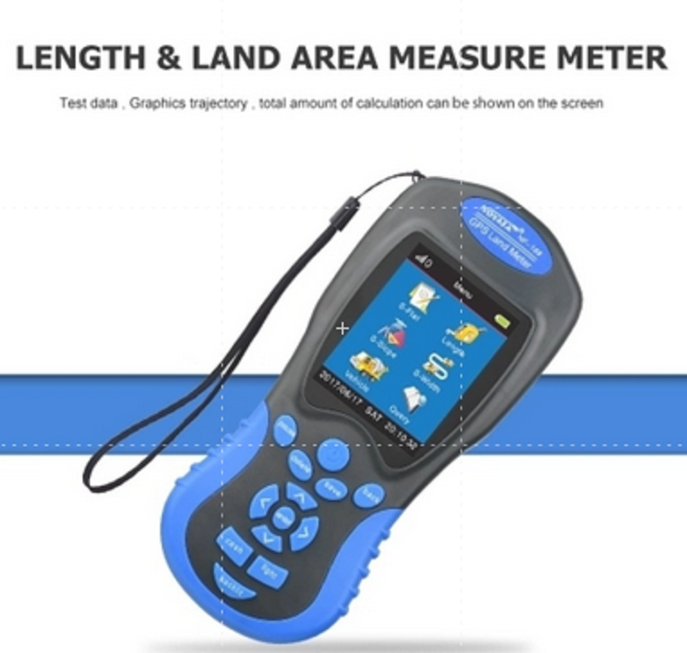 LAOSHE NF-188 GPS Land Meter – Handheld Digital Area & Length Measurer With LCD Display, Auto/Manual Modes, Rechargeable