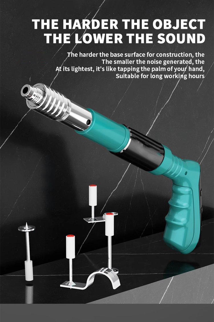 【COD】6 Gears Nail Gun Manual Steel Nail Gun For Concrete Rivet Tool ...