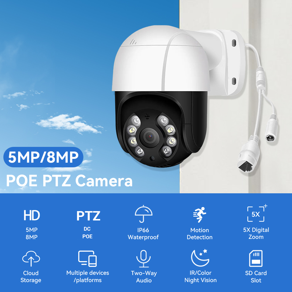 5mp Poe Ptz Camera Zxtech 5MP MegaValue PoE Camera – Colour Night