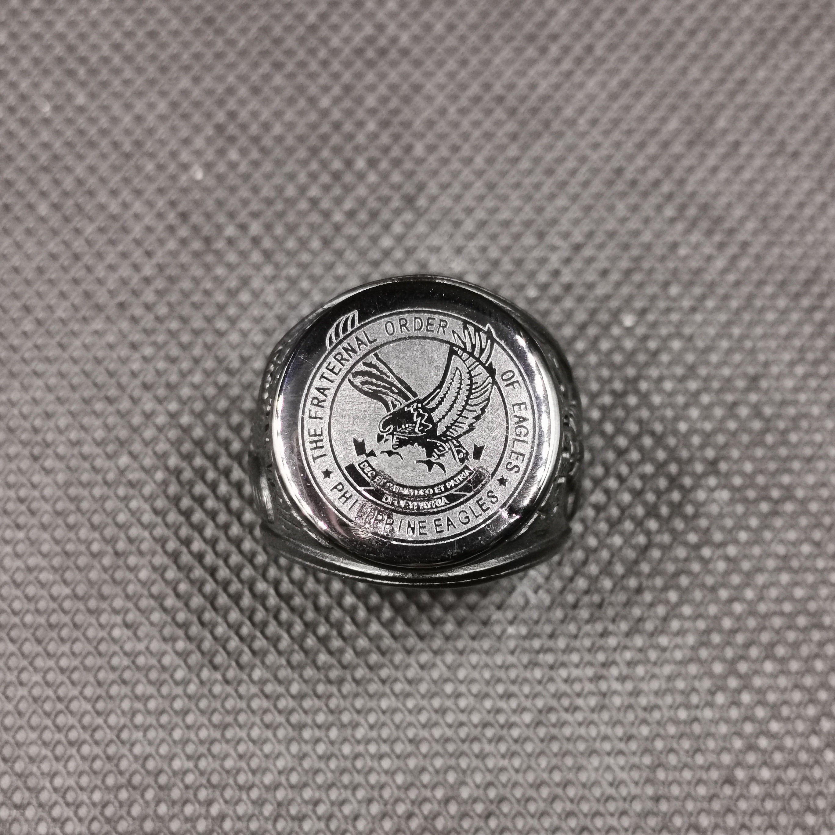 DST Men's Silver, Black StainlessSteel Band Ring | Shop Today. Get it