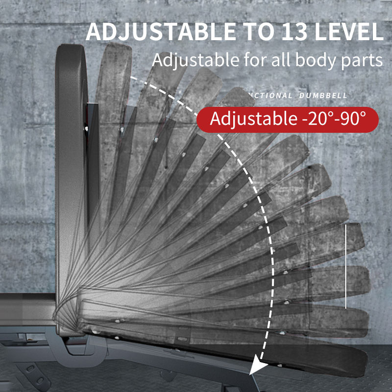 【COD】Exercise bench, Adjustable 90 degrees dumbbell bench, 13 levels ...