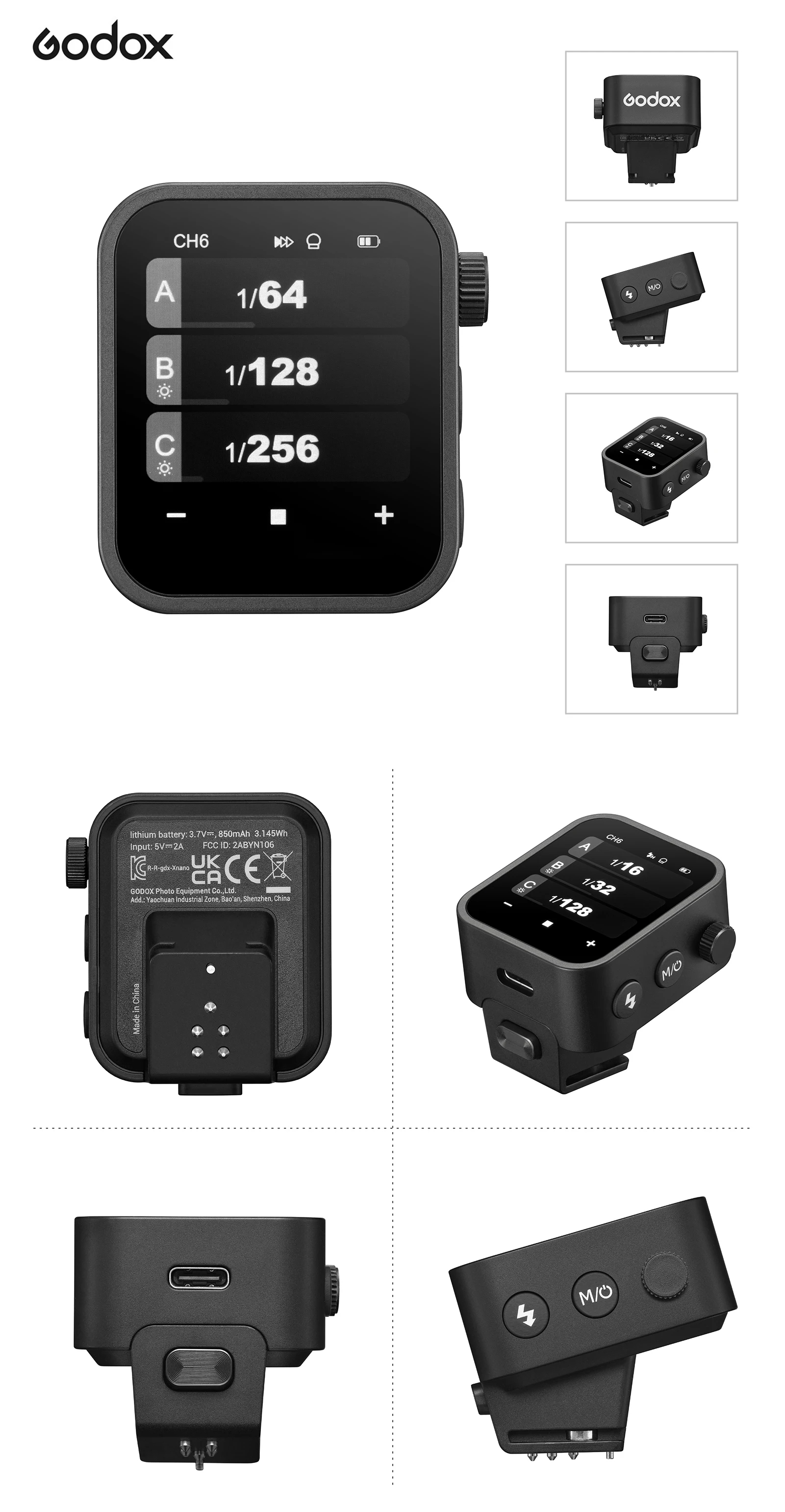 GODOX Xnano Déclencheur de flash sans fil TTL compatible avec Canon - Appareil Photo