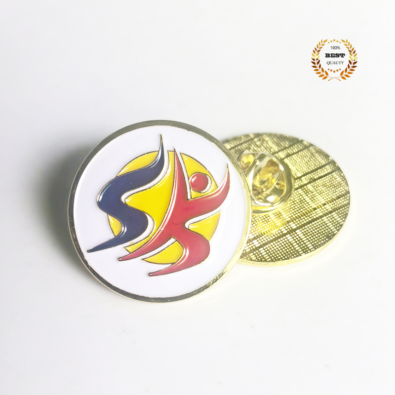 High Quality 1.0inch 18K Gold Plated 3D SK Brooch Pin | Shopee Philippines