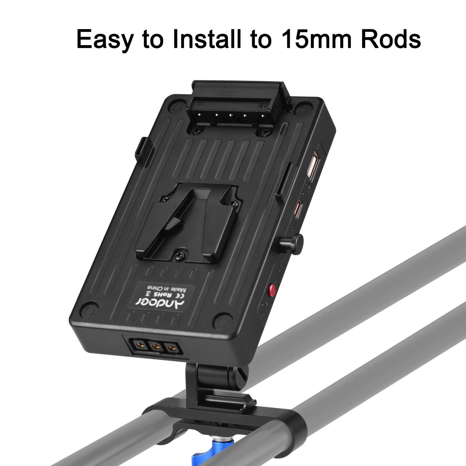 Andoer V Mount Battery Plate V Lock Battery Adapter Plate 65W PD Fast ...