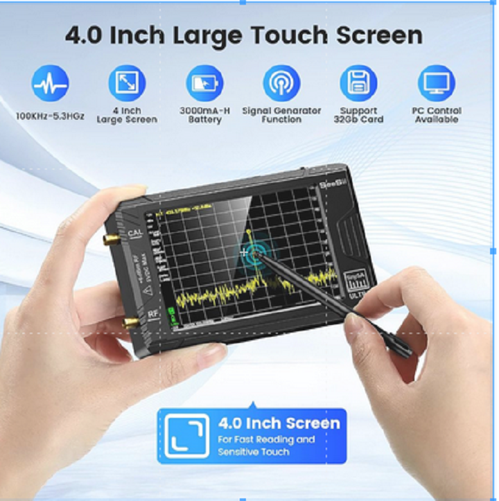 32G 100kH-5,4GHz Spektrumanalysator 100kHz-800MHz MF/HF/VHF UHF Signalgenerator