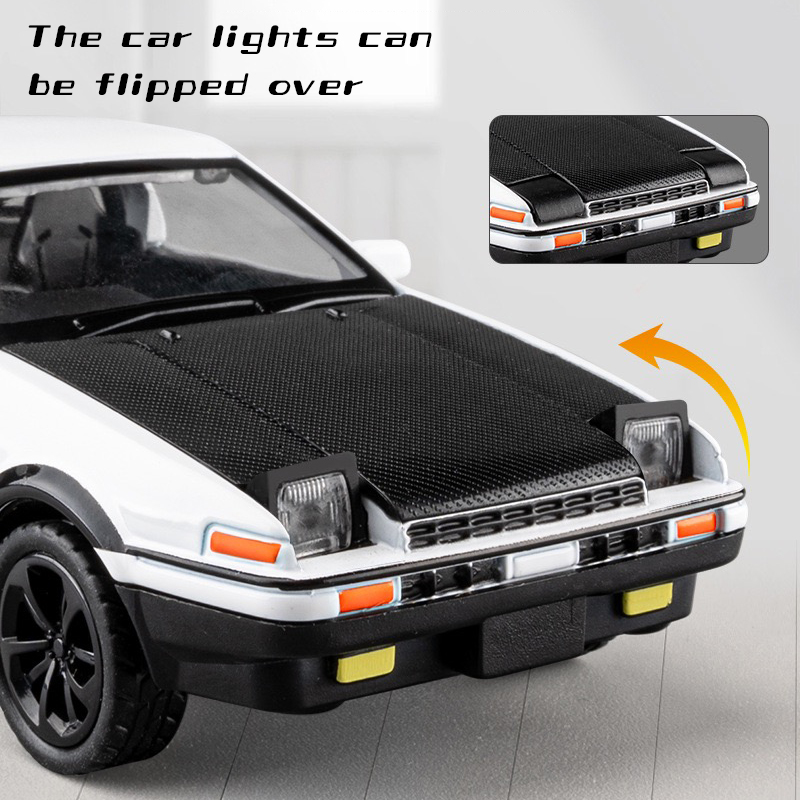 Voiture Miniature Toyota 86 Noire 1:36 - Jouet Diecast En Fonte, Idéal Enfant 3+ Ans, Neuf