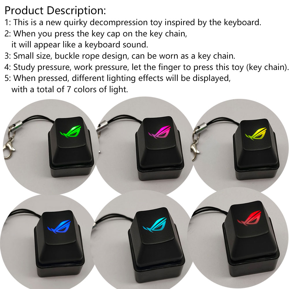 Mechanical Keyboard Keycap RGB Color Tester Fingertip Leisure ...