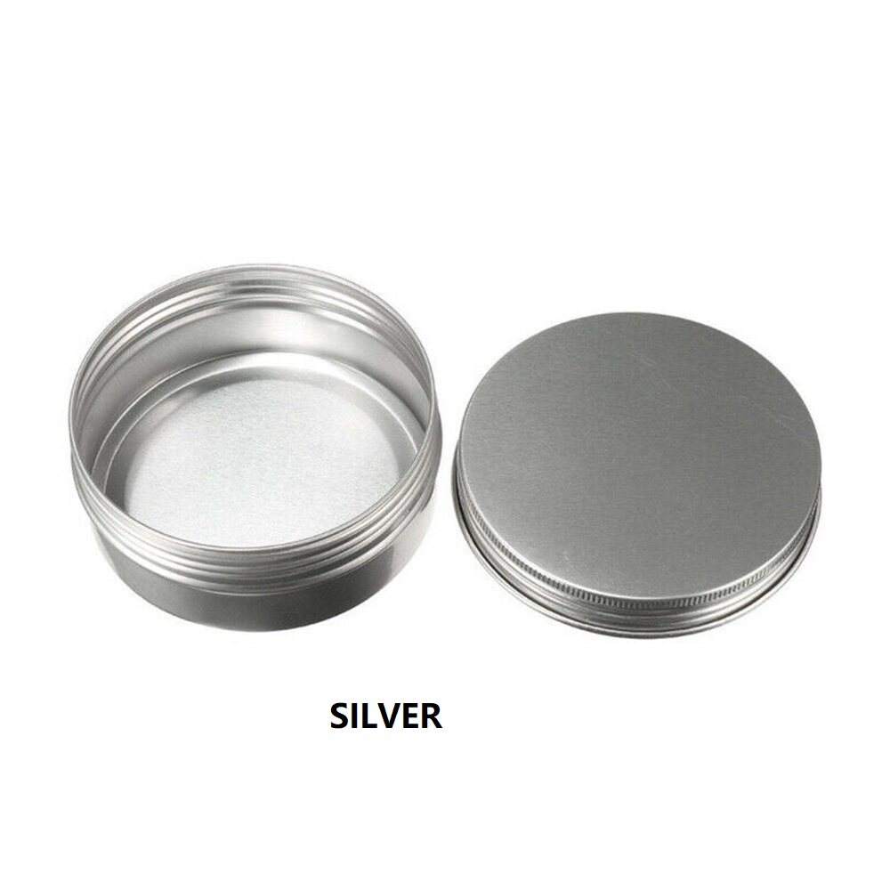 10PCS 50g,80g,100g 150g Aluminum Tin Pots Tin Jar Tin Can Containers ...