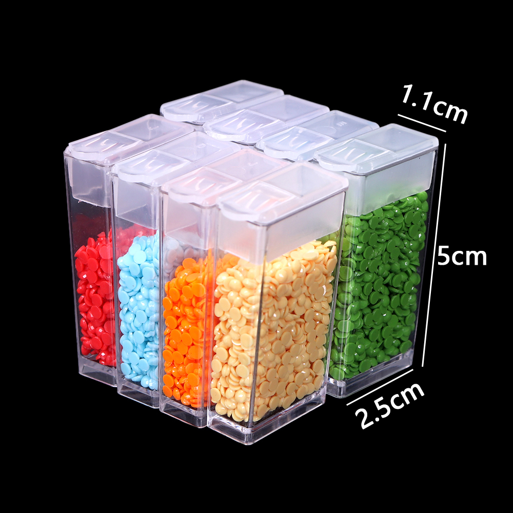 Beads Storage box Diamond Embroidery Container 60/64PCS Diamond ...
