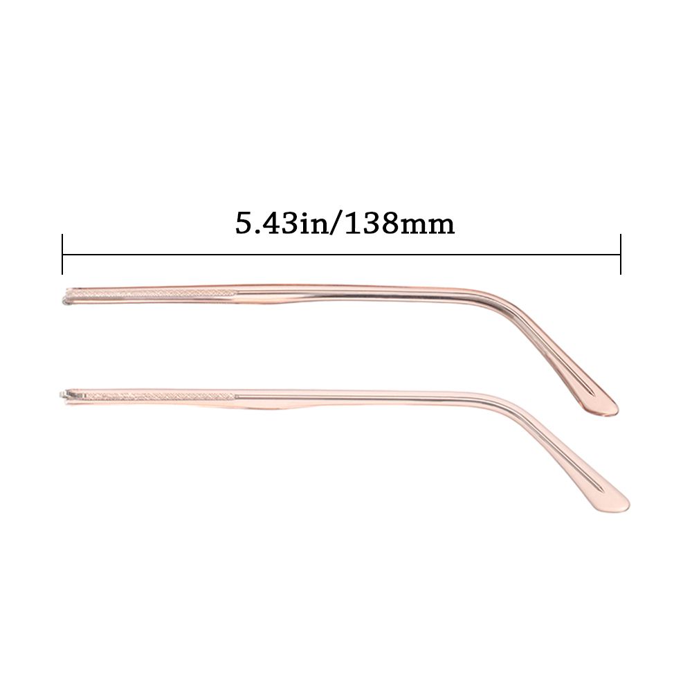 Baluue Glasses Arm Replacement – 1 Pair Acrylic Spectacle Legs For Eyewear Frame Repair (Transparent, 14cm)