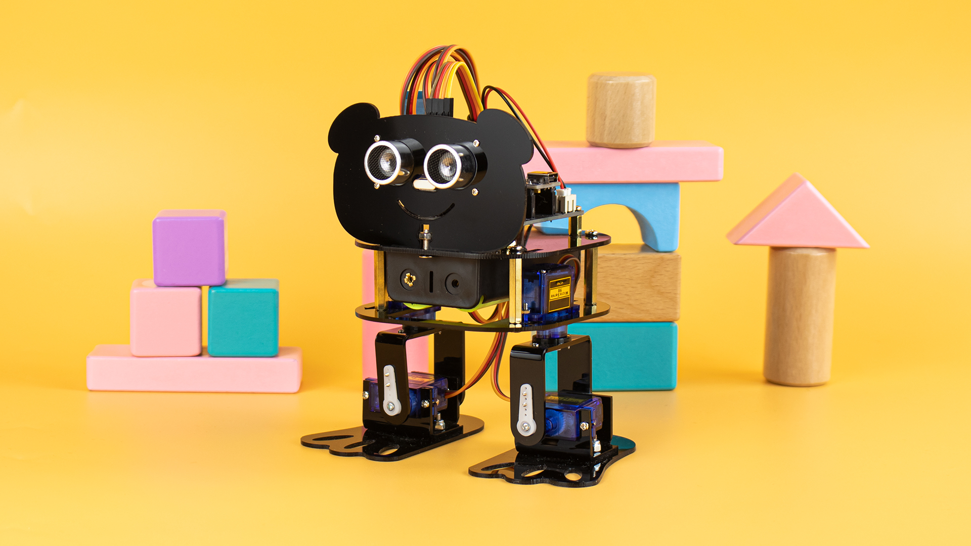 LAFVIN DIY 4-DOF Robot Kit Panda Robot for Arduino Nano with CD ...