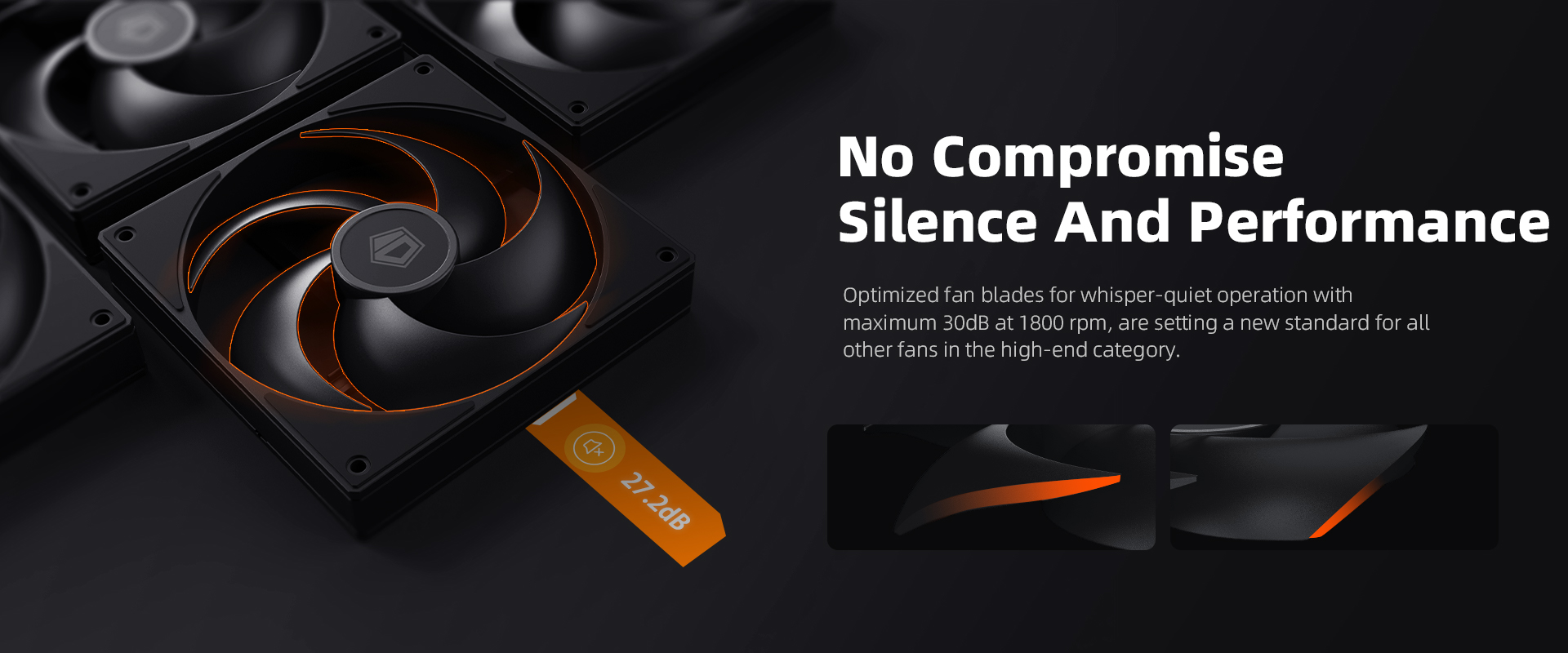 ID-COOLING AS-140-K/W 14CM chassis fan 4PIN interface PWM fan ...