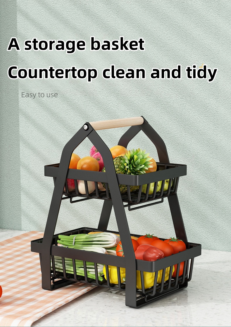 Detachable Fruit&Vegetable Rack Kitchen Organzier Fruit Basket ...