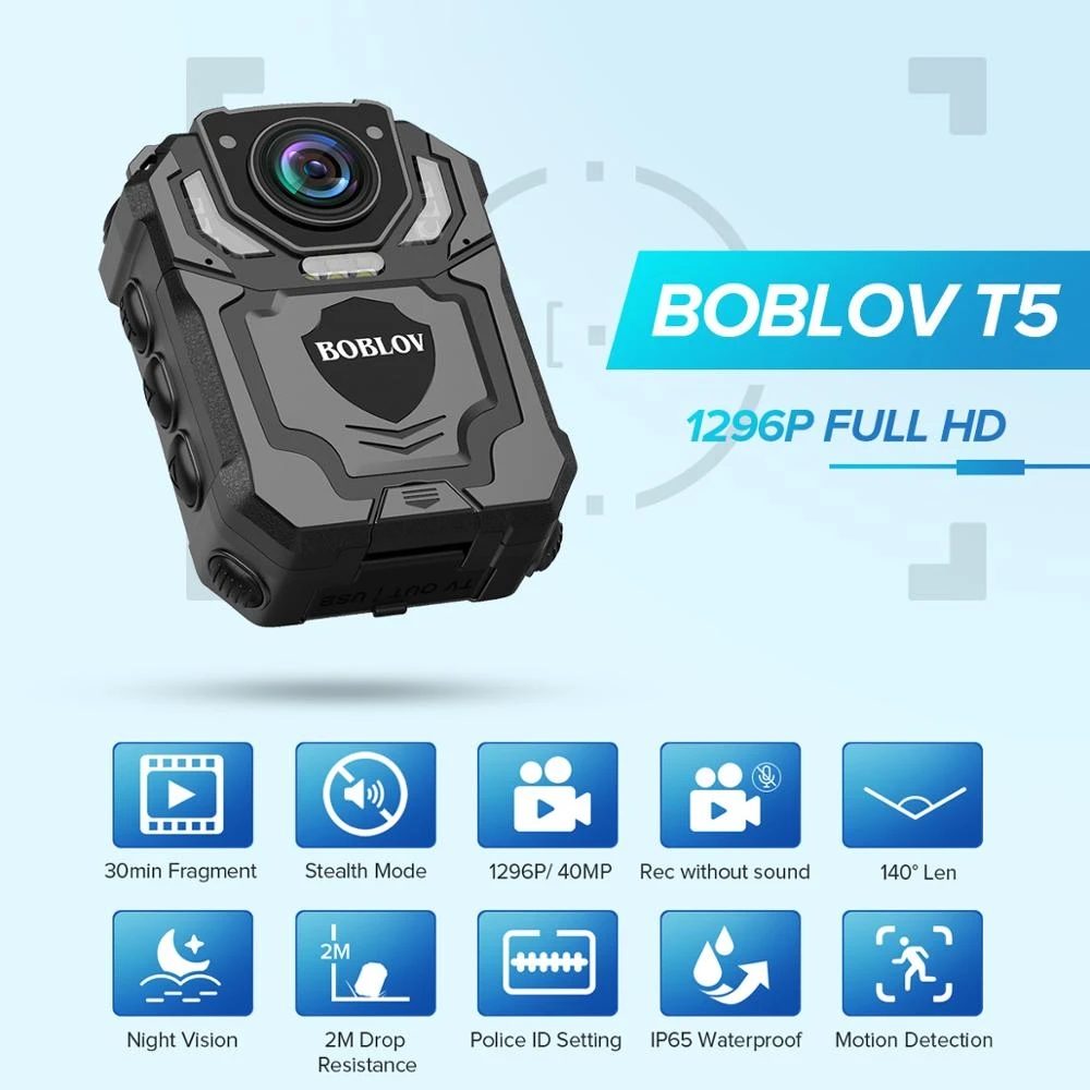 BOBLOV T5 Mini Action Camera 1296P Night Vision Sports Waterproof CCTV ...