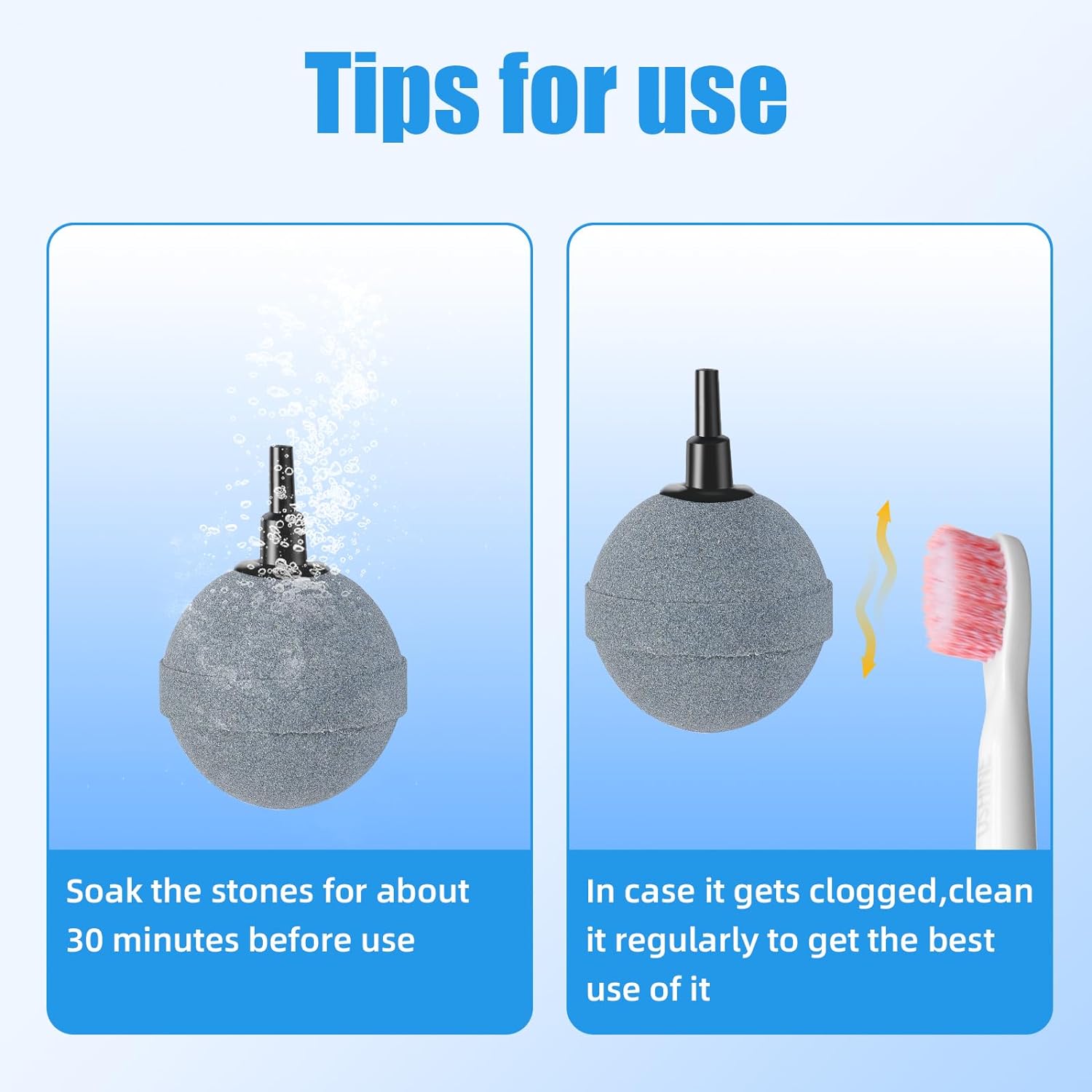 Aquarium Air Stone for Air Pump Submersible Pump Power Head Silicone ...