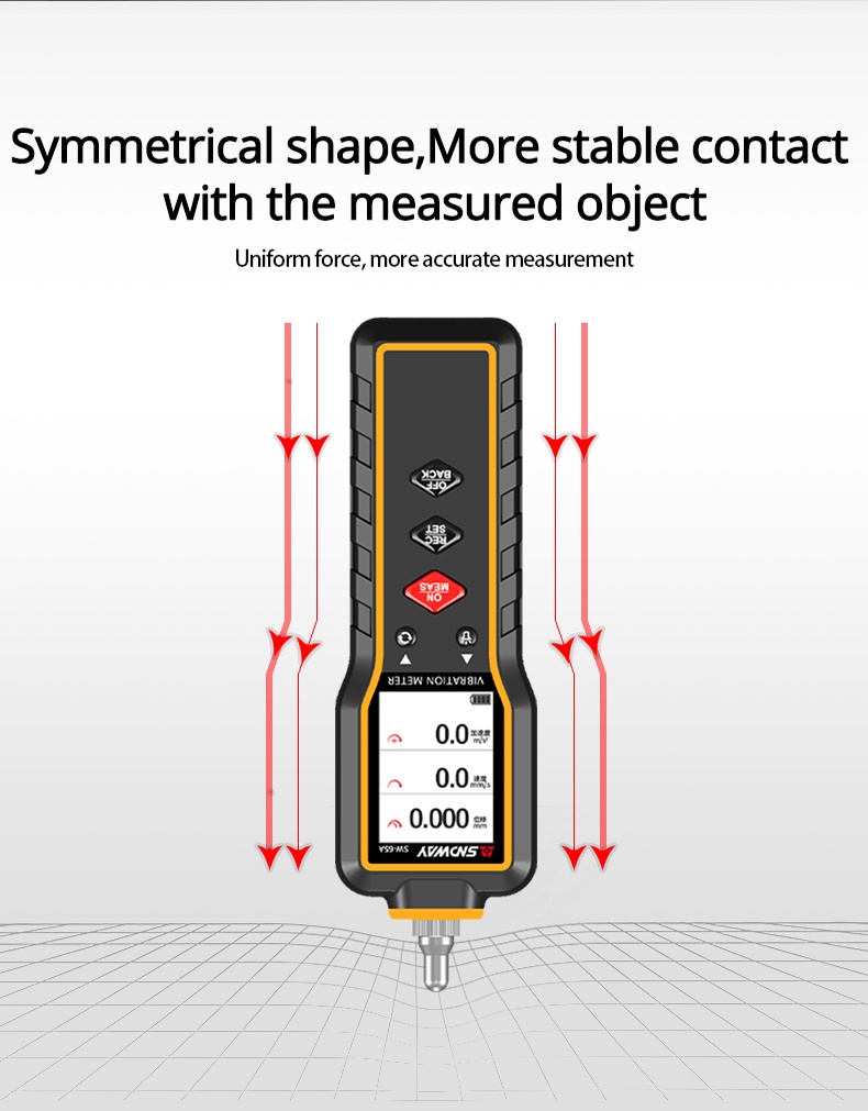 SNDWAY Hand-held Vibrometer Digital Vibration Measuring Tool ...
