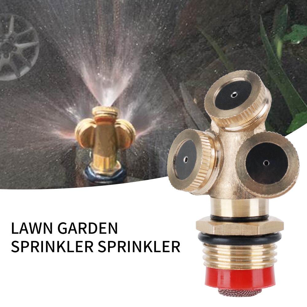 Fogger Misting Sprinkler Garden Tools 1/4 Male 3-Hole Brass ...