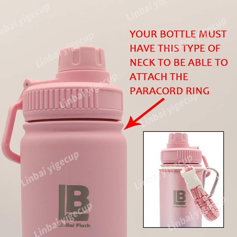 2PCS/SET LinBai 22oz 32oz 40oz Paracord Handle and Silicone Boot Cover