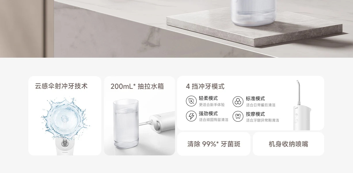 New Xiaomi Mijia Portable Oral Irrigator F400 Electric Dental Water ...