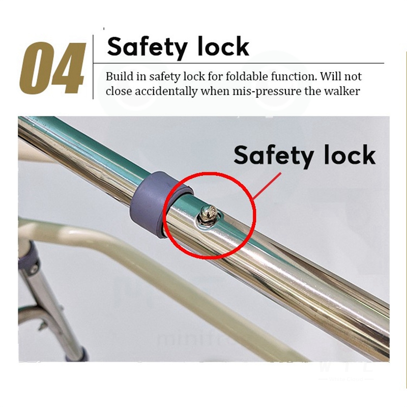 【PH STOCK】【COD】Elderly Stainless Steel Folding Torque Walker Crutches ...