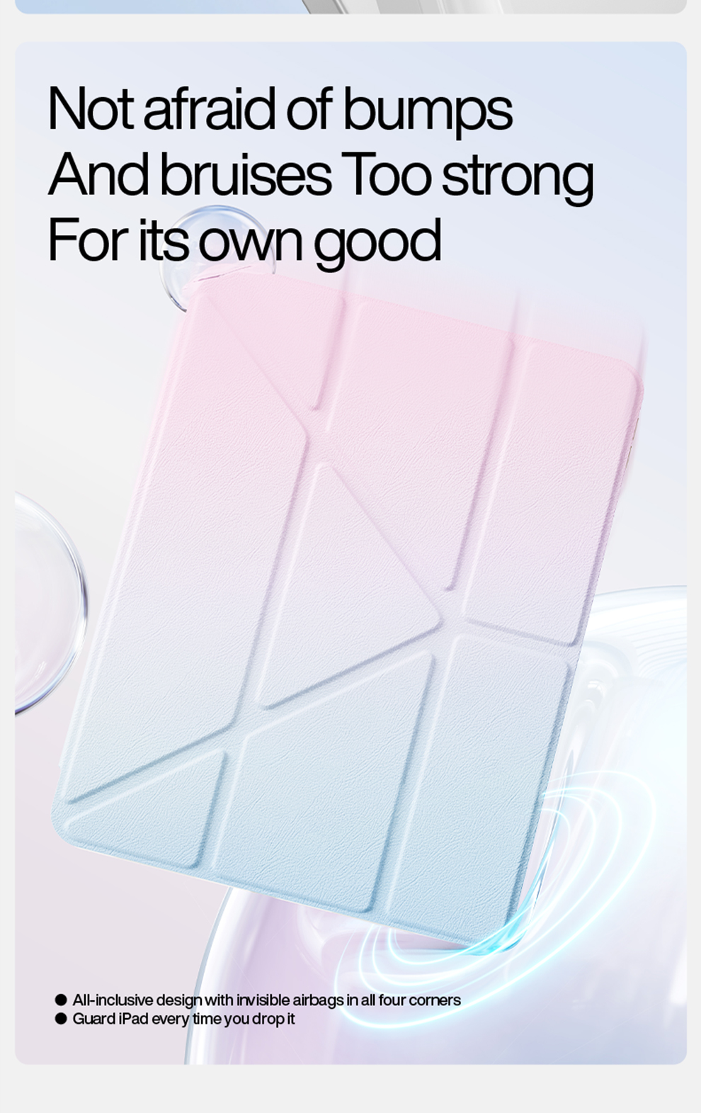 SmartDevil Transparent Gradient Color Case For iPad Air5/iPad 9th/10th ...
