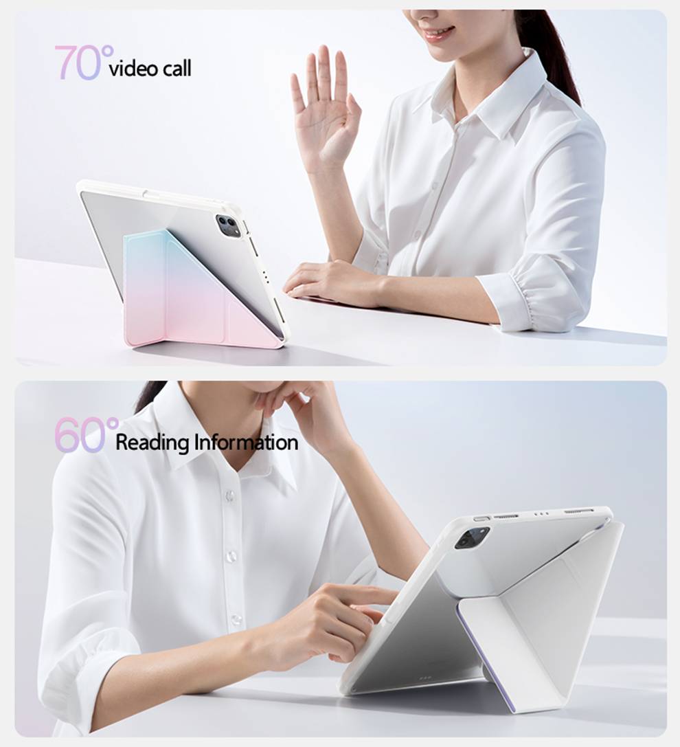 SmartDevil Transparent Gradient Color Case For iPad Air5/iPad 9th/10th ...