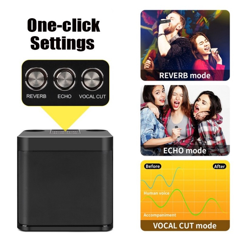 COD 3D Stereo Amplifier Speaker Wireless Karaoke Speaker Wireless ...