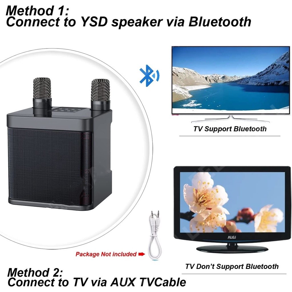 COD 3D Stereo Amplifier Speaker Wireless Karaoke Speaker Wireless ...