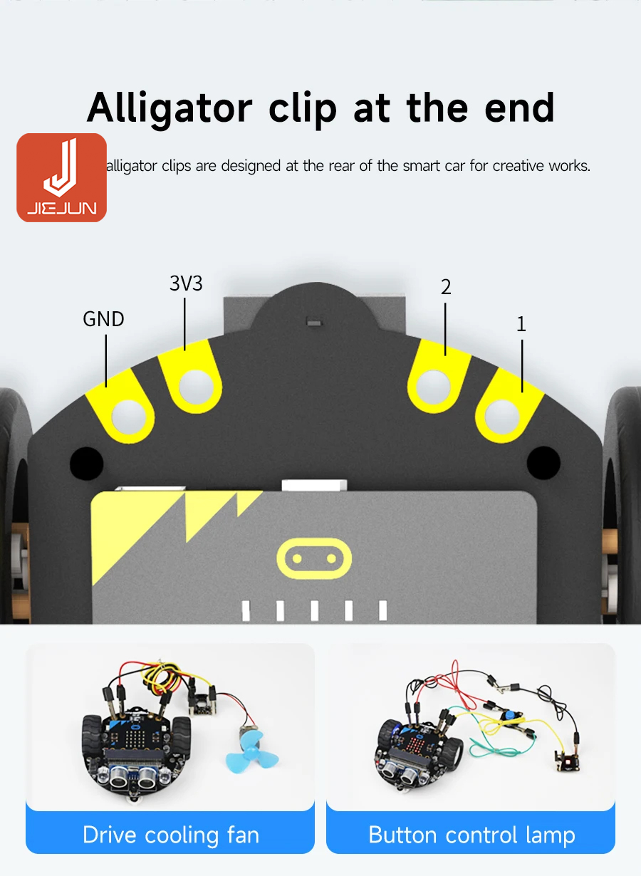 Microbit V2 Mini Smart Robot Car Kit Line-tracking Obstacle Avoidance ...