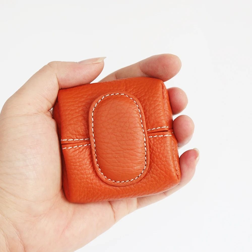 TRENDYZONE1 100% Leather Coin Wallet Mini High Quality Fancy Square ...