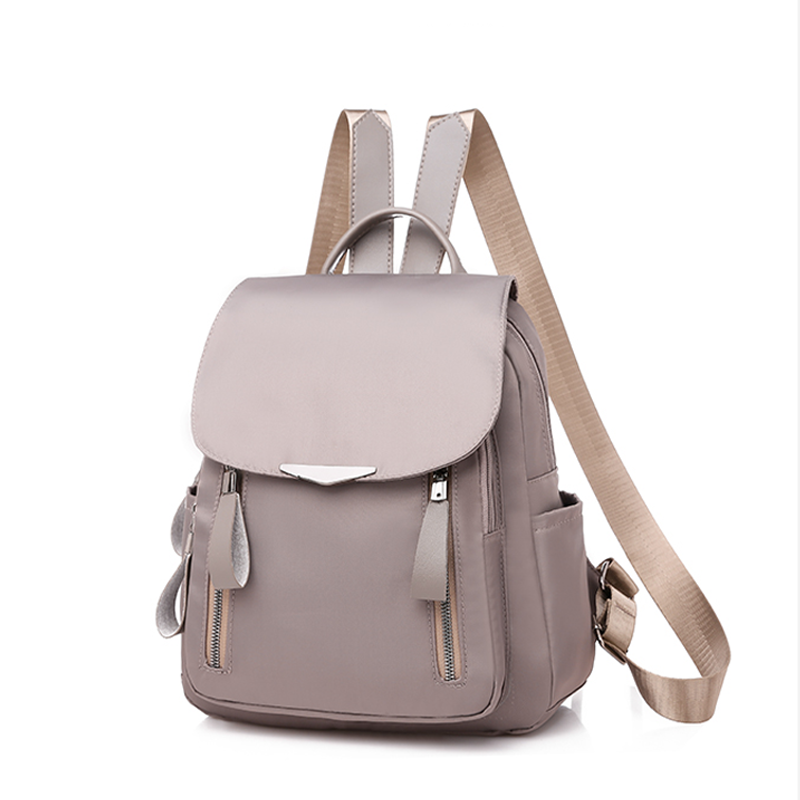 1 PC Casual Solid Color Minimalist Nylon Zipper Style Opening And ...