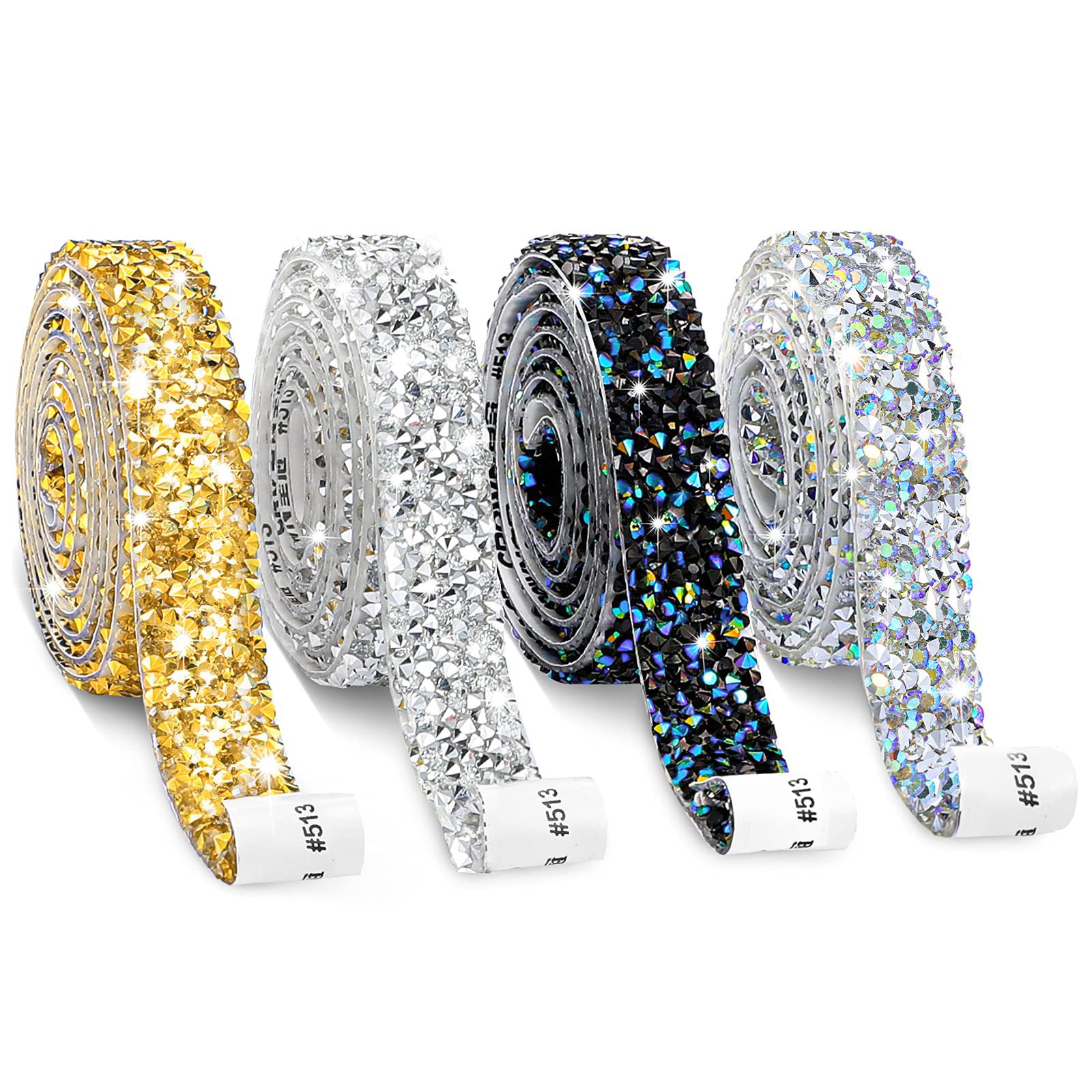 Resin Drill Backing Drill Strips Crystal Rhinestone Ribbon DIY Self