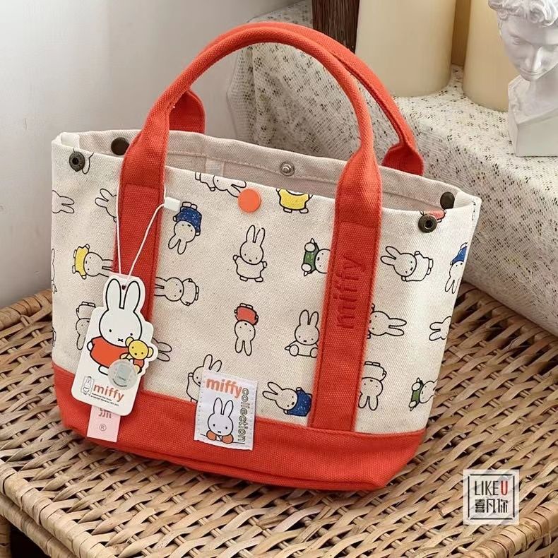 [Manila Delivery] Ladies Canvas Handbag, Miffy Rabbit Shoulder Bag ...