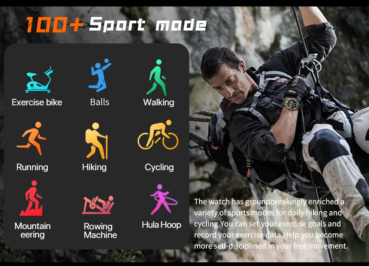 NORTH EDGE 710mAH Battery Outdoor Sports Compass Barometer Smart Watch ...