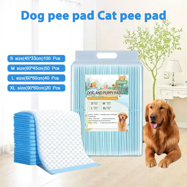 Dog Pee Pad Pet Training Pads Disposable Pee Pads for Dogs Charcoal  Training Pad for Dogs Small Animals (S/M/L/XL)