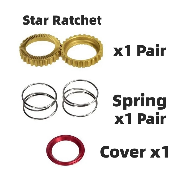 thumbnail image 2 of 60-Tooth Star Ratchet Upgrade Kit For DT Swiss Hubs - 2 Ratchets, 2 Springs & Grease 2 of 6