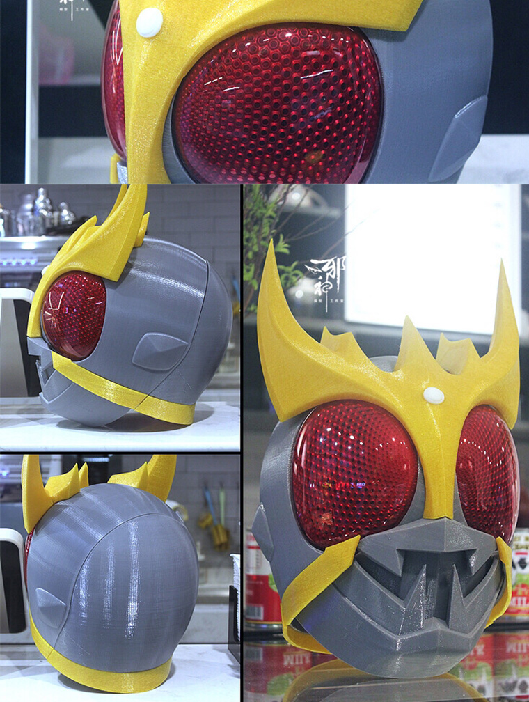 Kamen Rider Ultimate Empty Me Ultimate Me Helmet 3d Printing Face Rider ...