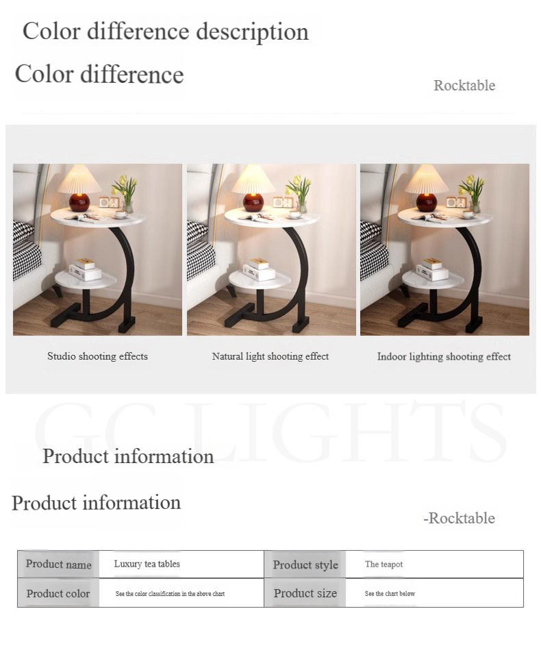 Side Table Simple Mini Bedside Coffee Table Round Small Table Living ...