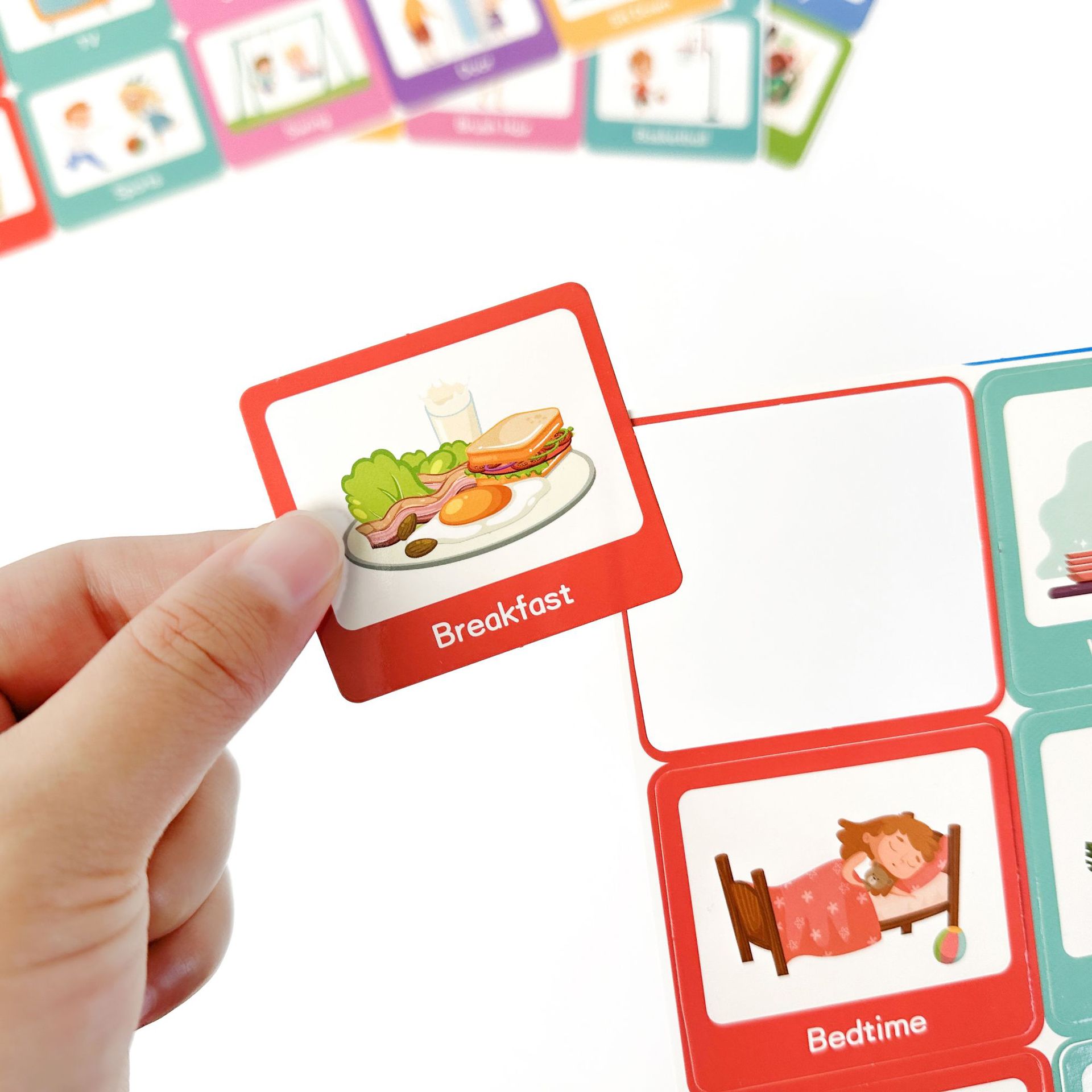 Visual Schedule for Kids Toddlers, Routine Chore Chart Magnetic Cards ...