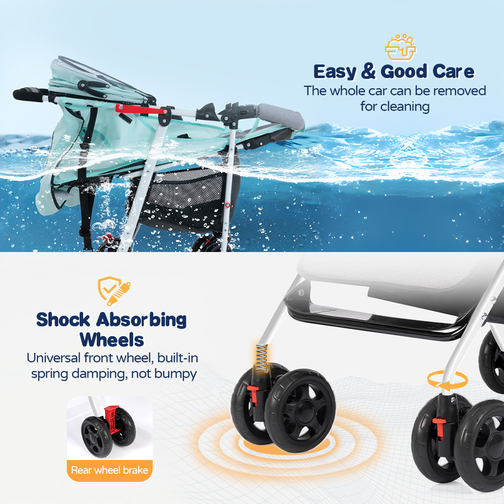 Stroller for Baby Two-Way Reversible 360 Rotating Baby Stroller One ...