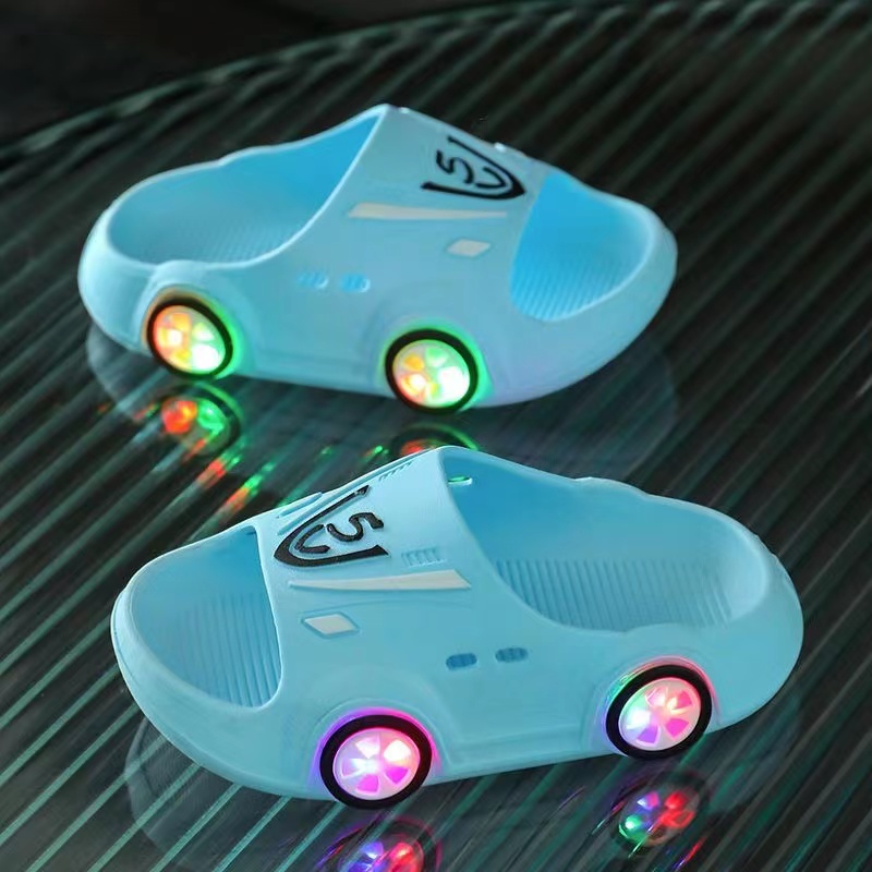 Fashion LED Slippers for Kids Girl Boy Luminous Non-slip Cute Cartoon ...