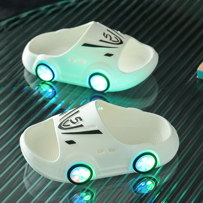 Fashion LED Slippers for Kids Girl Boy Luminous Non-slip Cute Cartoon ...