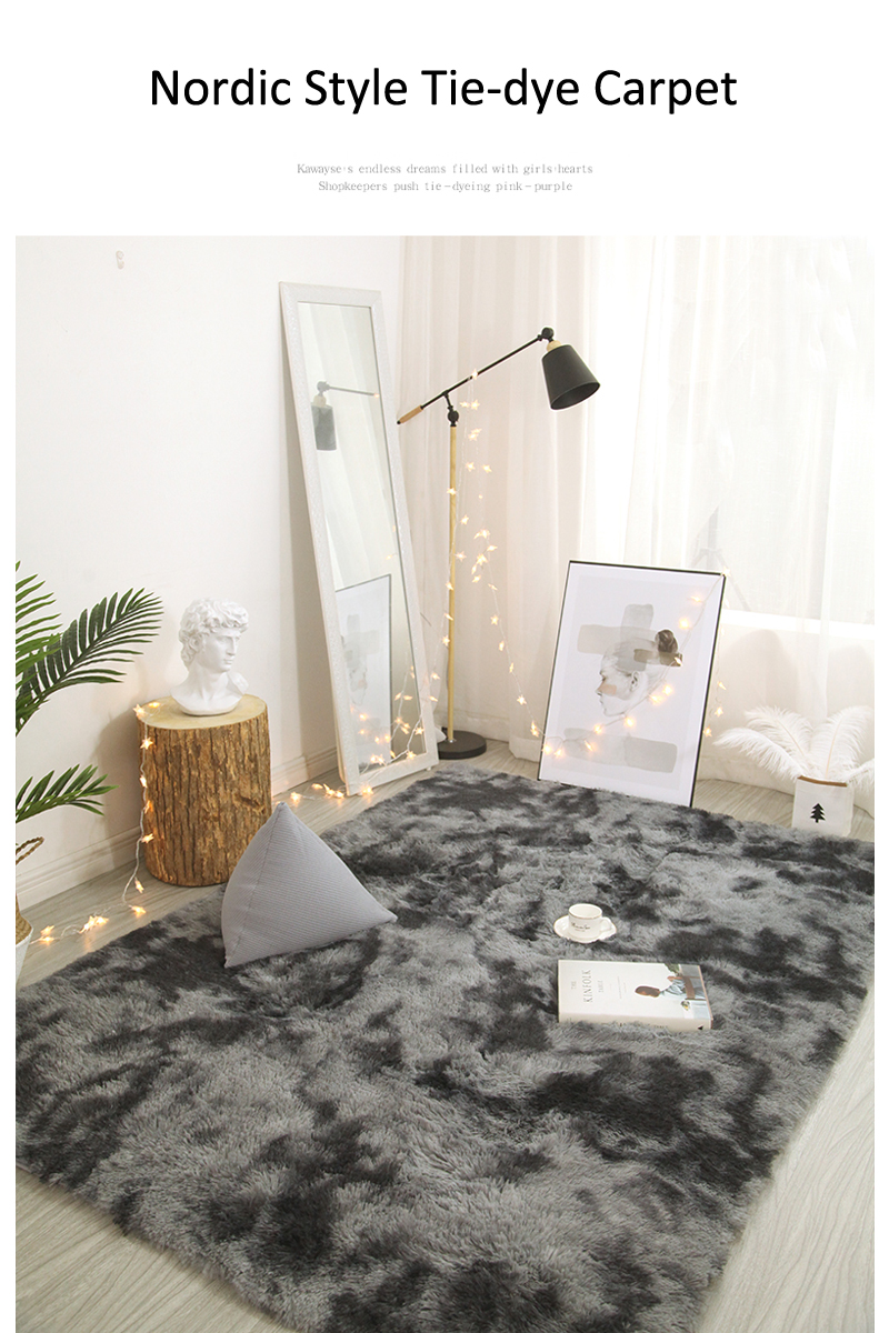 【FREE DOORMAT】Stocktake Sales 180x160CM Furry Carpet for Bedroom