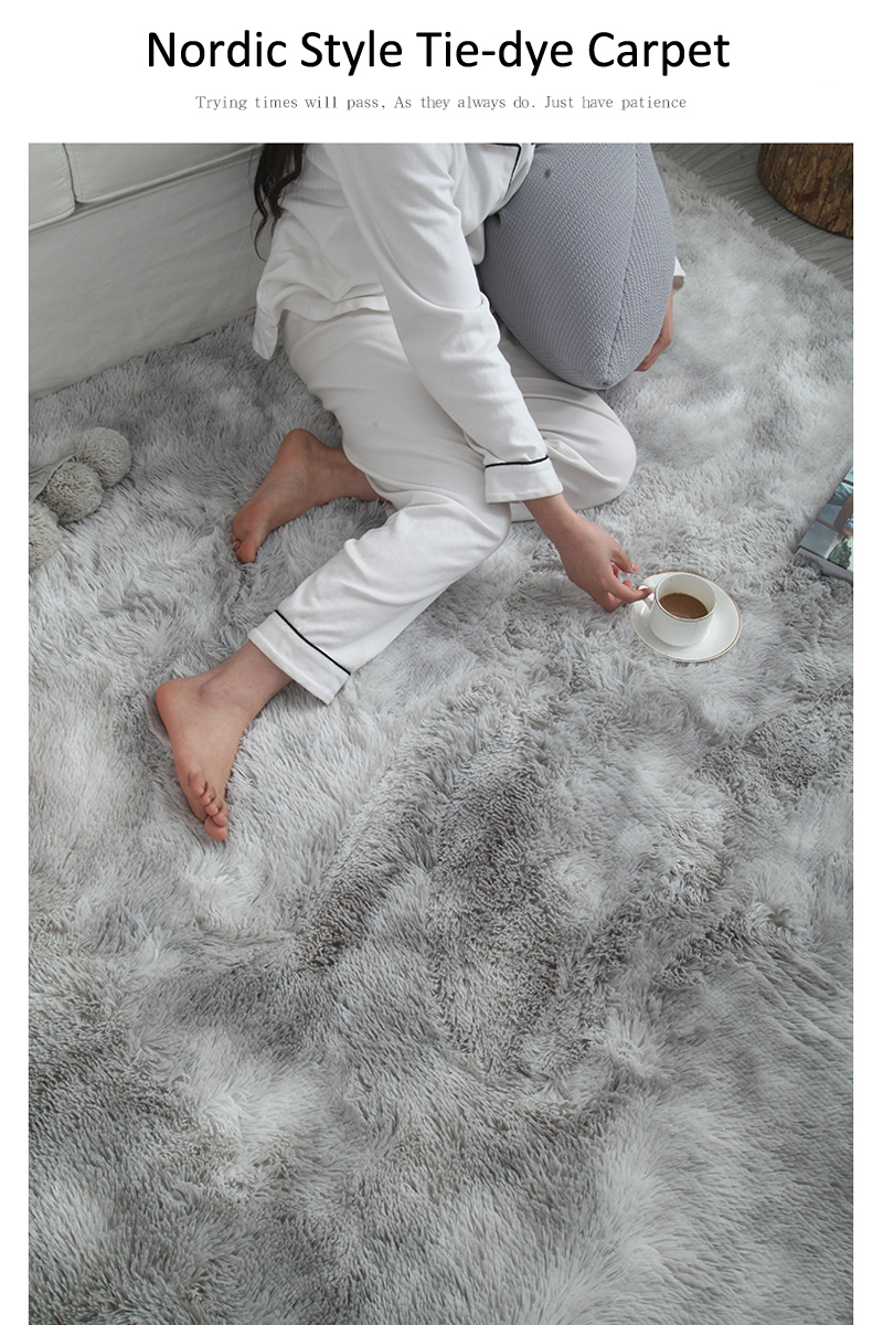 【FREE DOORMAT】Stocktake Sales 180x160CM Furry Carpet for Bedroom