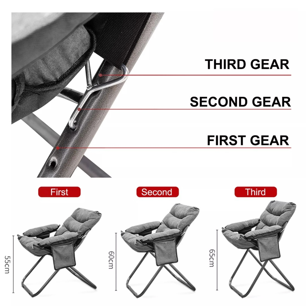 Foldable Chairs Outdoor Compact Folding Tripod Stool, 200KG Load