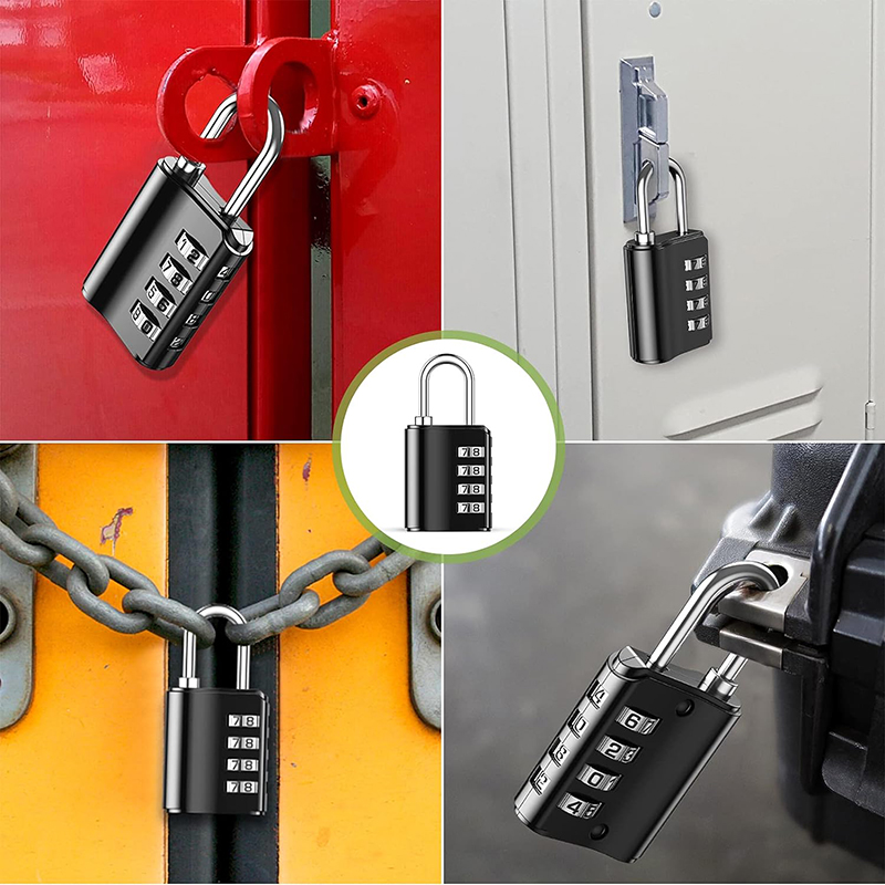 KIPRUN Combination Lock, 4 Digit Security Padlock with Key ...